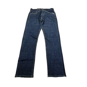 JNCO Jeans Men's Size 29 Slim Straight Selvedge Button Fly Dark Wash (30x32.5)